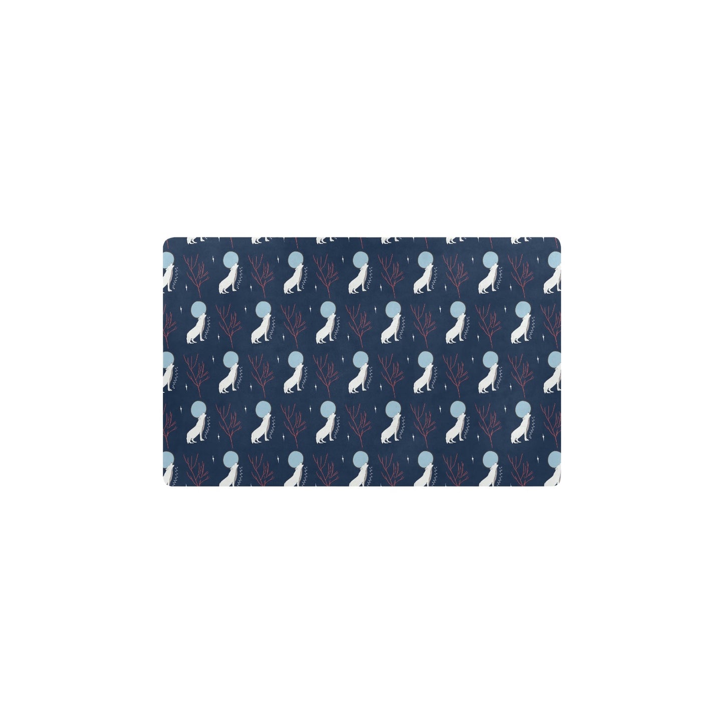 Wolf Moon Print Design LKS304 Kitchen Mat
