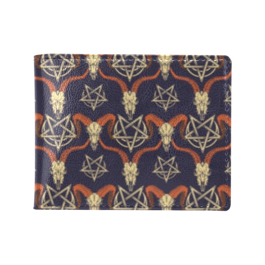 Buffalo Head Print Design LKS403 Men's ID Card Wallet