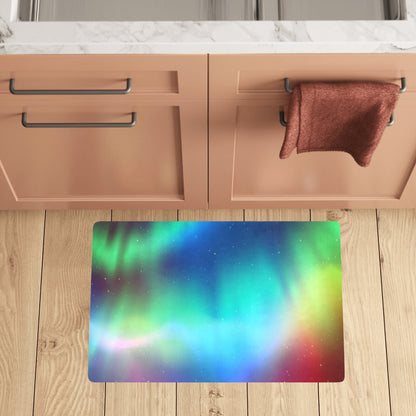 Aurora Borealis Pattern Print Design 02 Kitchen Mat