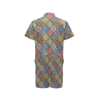 Bohemian Pattern Print Design 05 Men's Romper