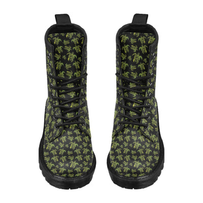 Green Tribal Turtle Polynesian Themed Women's Boots