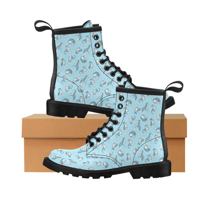 Wolf Design Print Pattern Women's Boots