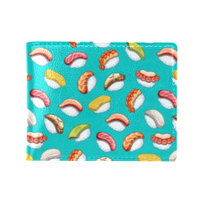 Sushi Themed Print Men's ID Card Wallet