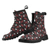 Skull With Red Dragon Print Design LKS304 Women's Boots