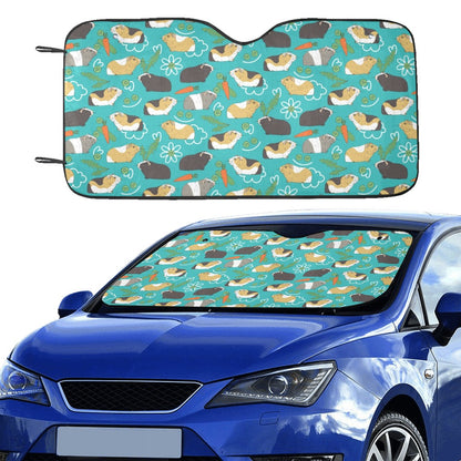 Guinea Pig Print Design LKS402 Car front Windshield Sun Shade