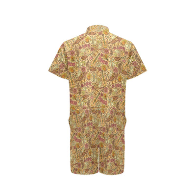 Hippie Print Design LKS305 Men's Romper