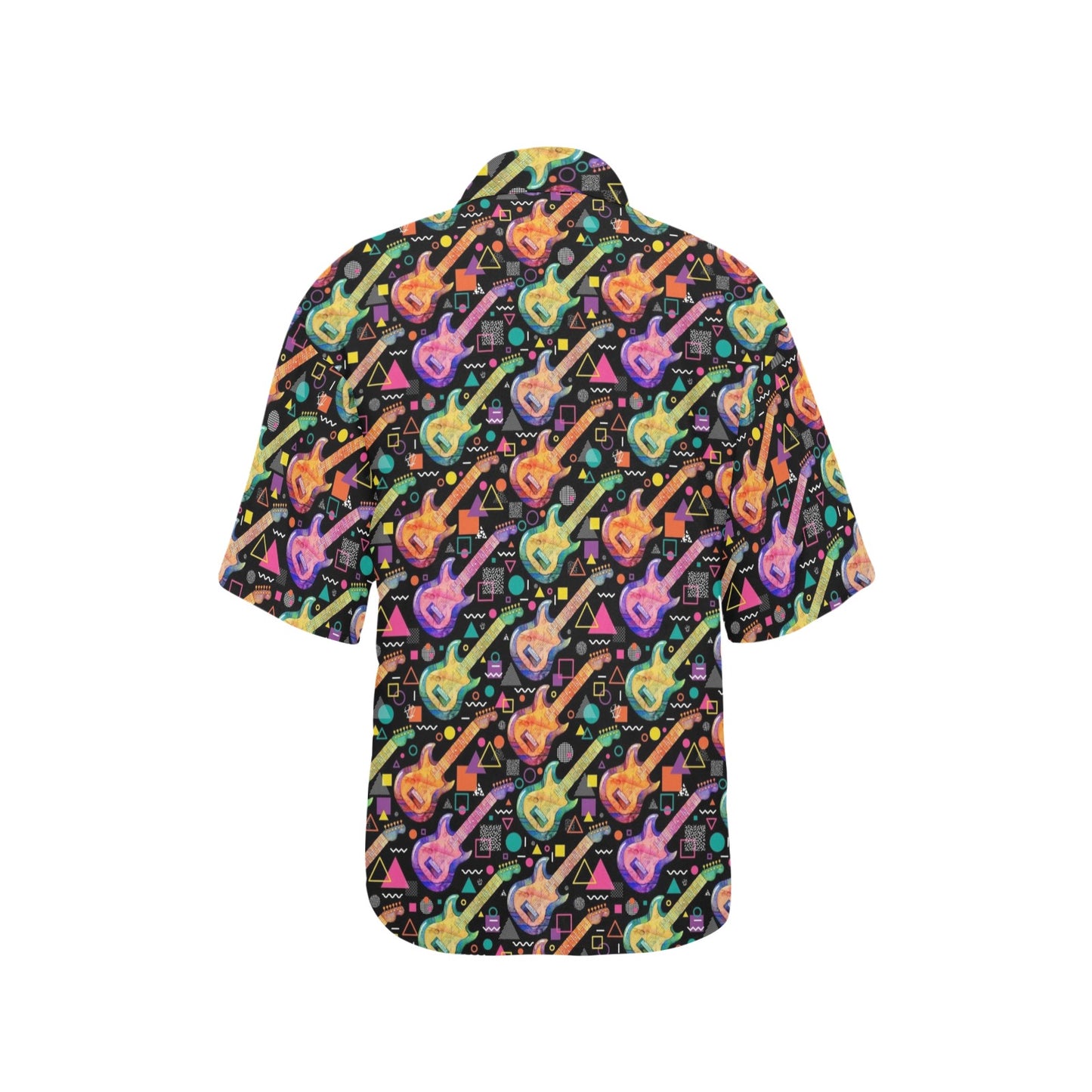 Electric Guitar Print Design LKS403 Women's Hawaiian Shirt