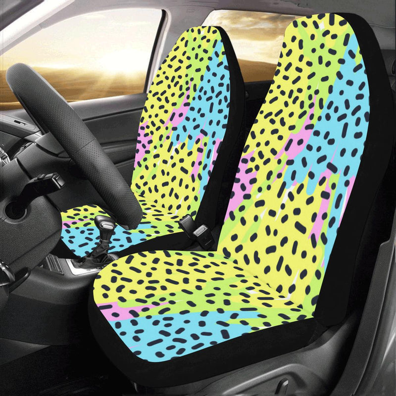 90s Pattern Print Design 2 Car Seat Covers (Set of 2)-JORJUNE.COM