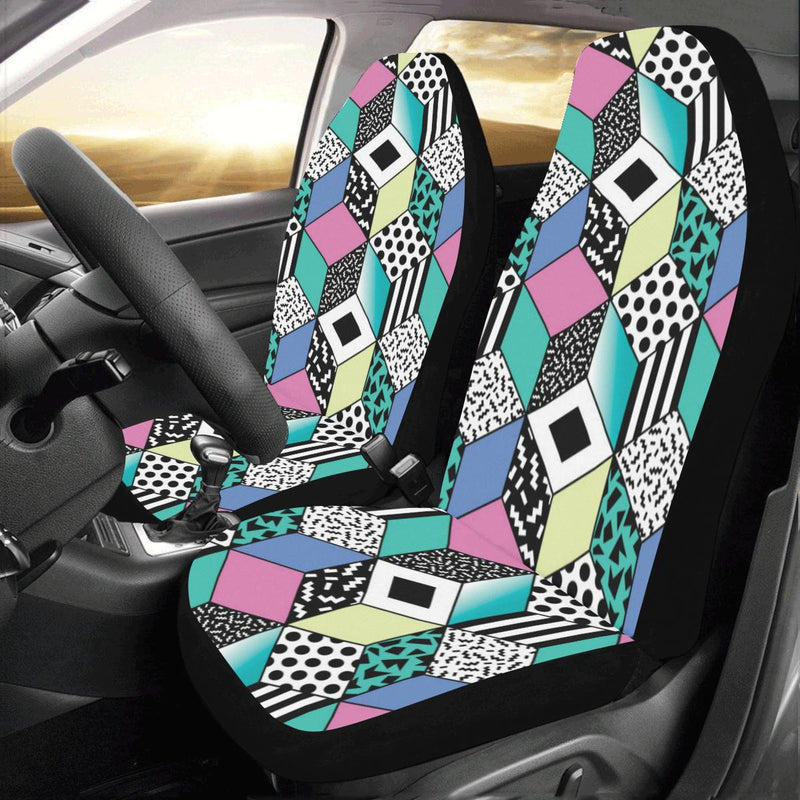 90s Pattern Print Design 3 Car Seat Covers (Set of 2)-JORJUNE.COM