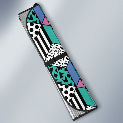 90s Pattern Print Design 3 Car Sun Shade-JORJUNE.COM