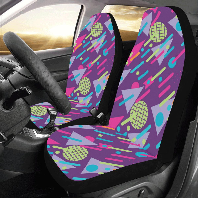90s Pattern Print Design 4 Car Seat Covers (Set of 2)-JORJUNE.COM