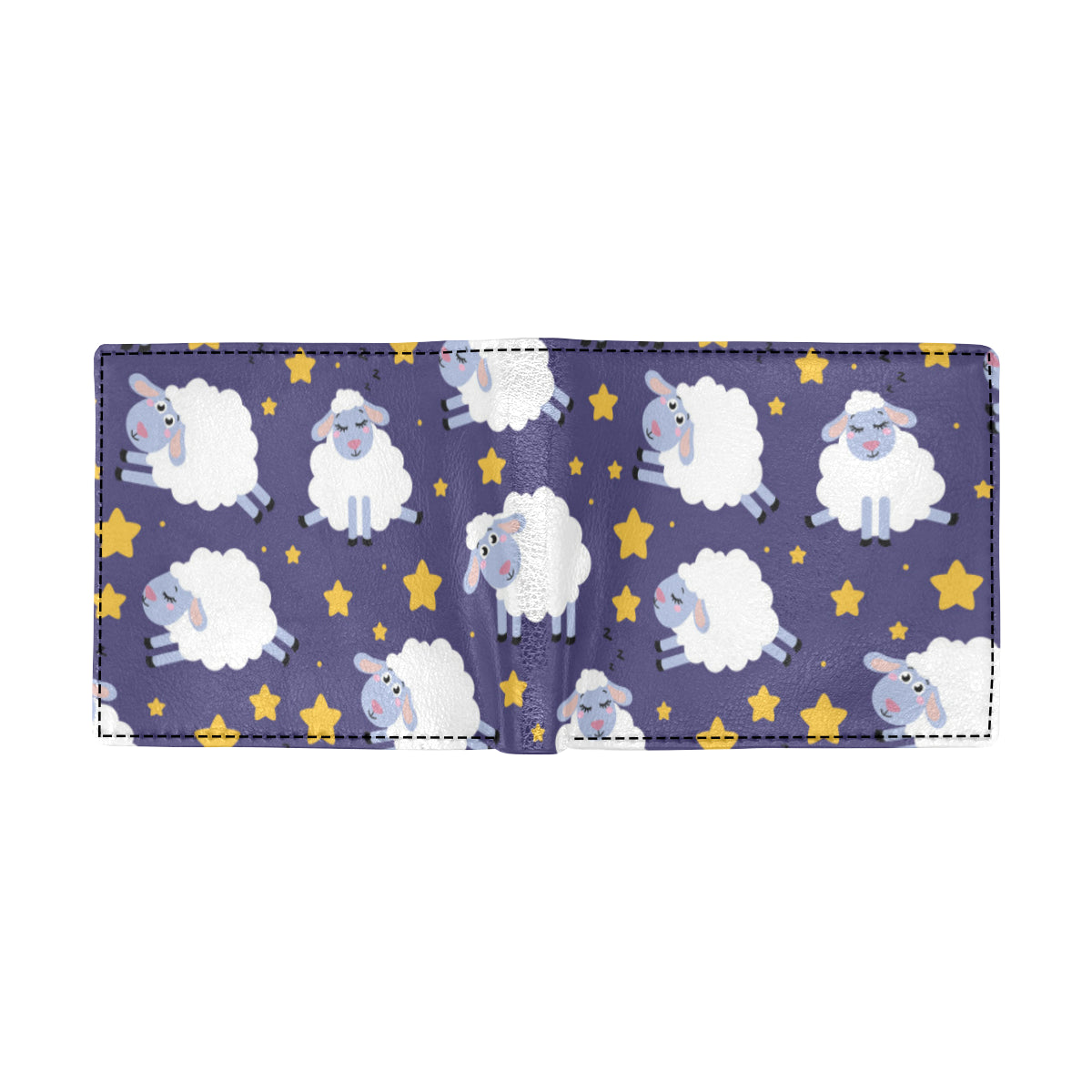 Sheep Pattern Print Design 03 Men's ID Card Wallet