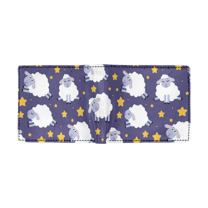 Sheep Pattern Print Design 03 Men's ID Card Wallet