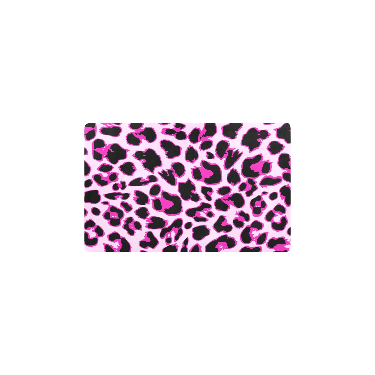 Pink Leopard Print Kitchen Mat
