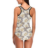 Anemone Pattern Print Design AM05 Women Swimsuit