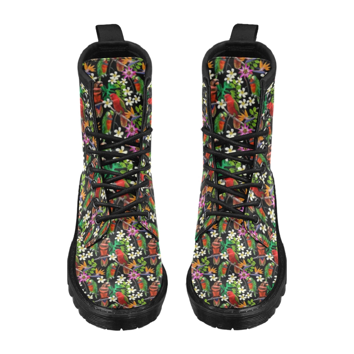 Parrot Design Print Women's Boots