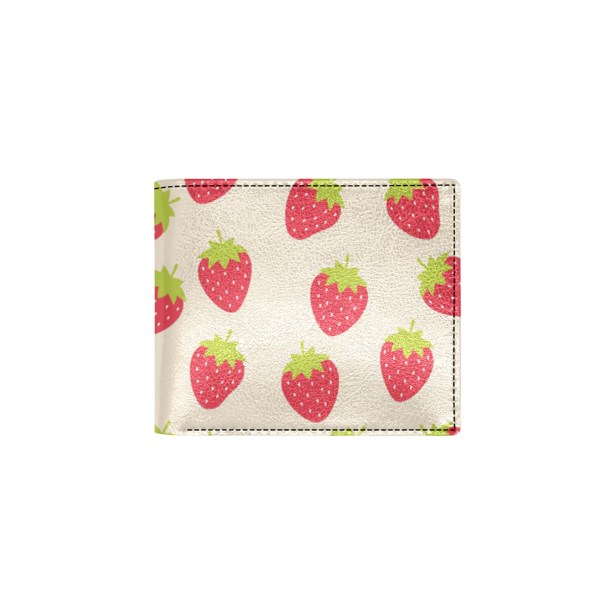 Strawberry Pattern Print Design SB02 Men's ID Card Wallet