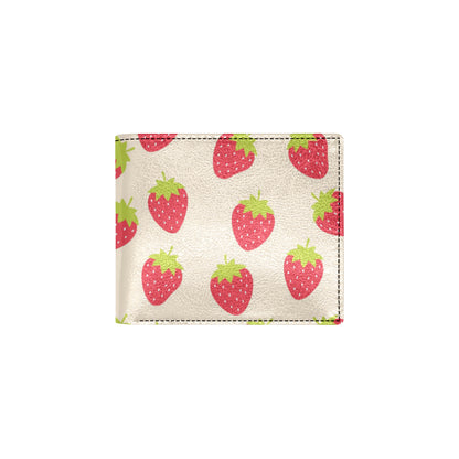 Strawberry Pattern Print Design SB02 Men's ID Card Wallet