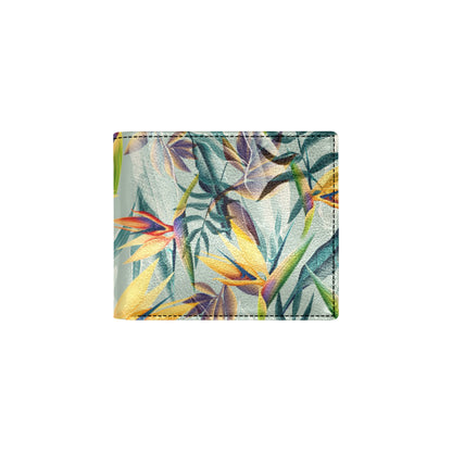Tropical Flower Pattern Print Design TF022 Men's ID Card Wallet