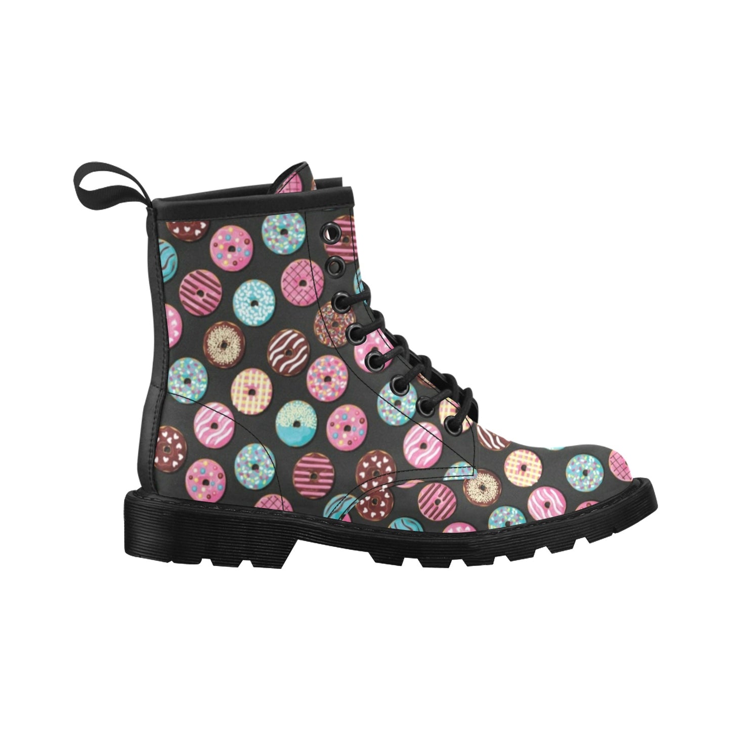 Donut Pattern Print Design DN02 Women's Boots