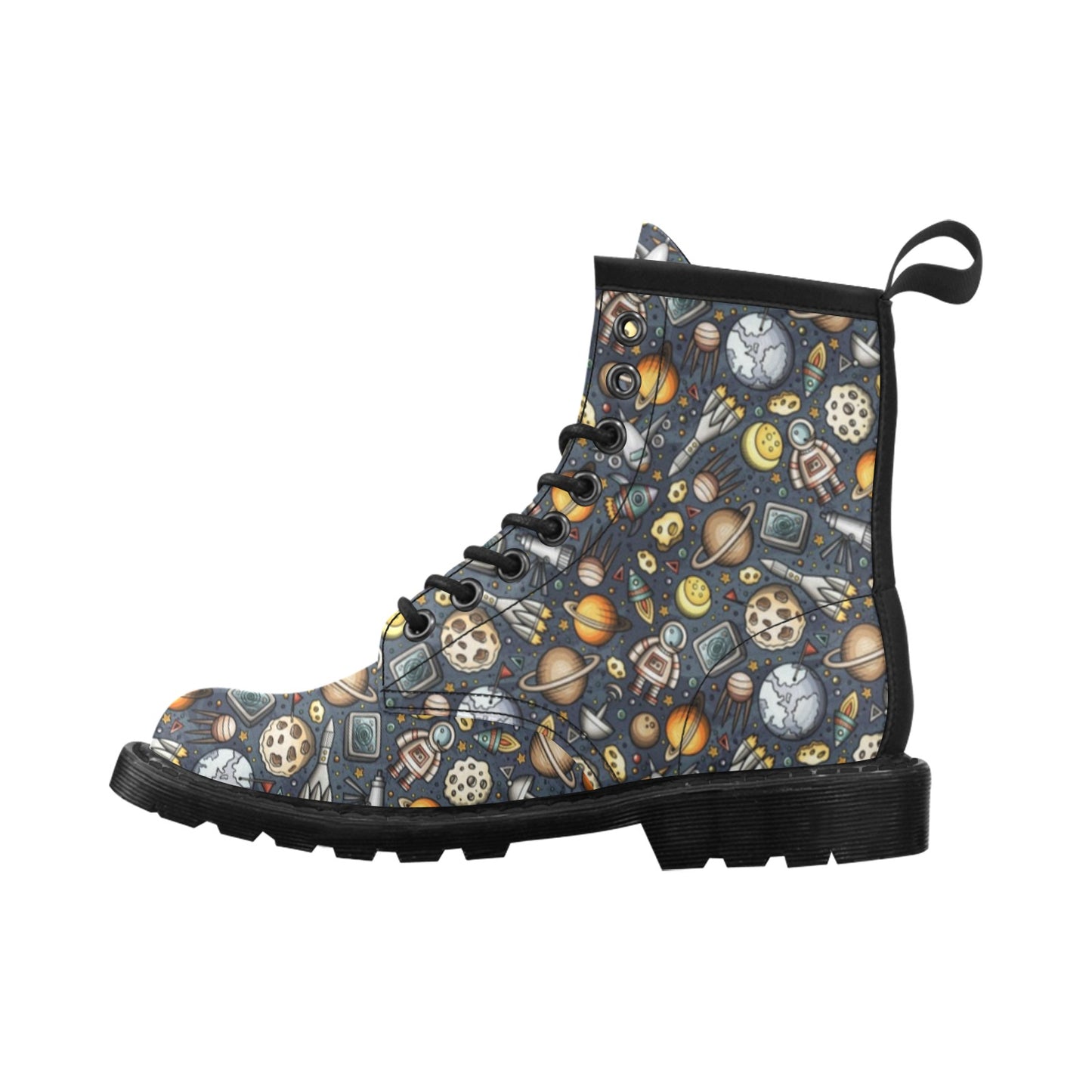 Space Pattern Print Women's Boots