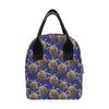 Sea Turtle Pattern Print Design T05 Insulated Lunch Bag