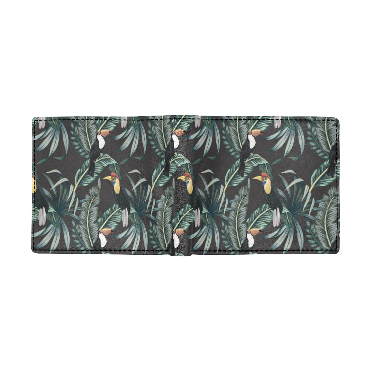 Rainforest Pattern Print Design RF06 Men's ID Card Wallet