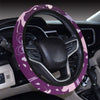 Fairy Pink Print Pattern Steering Wheel Cover with Elastic Edge