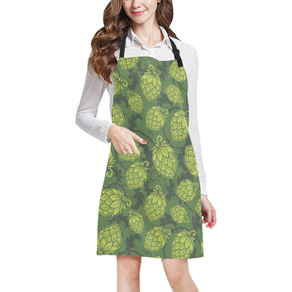 Hope Pattern Print Design 02 Apron with Pocket