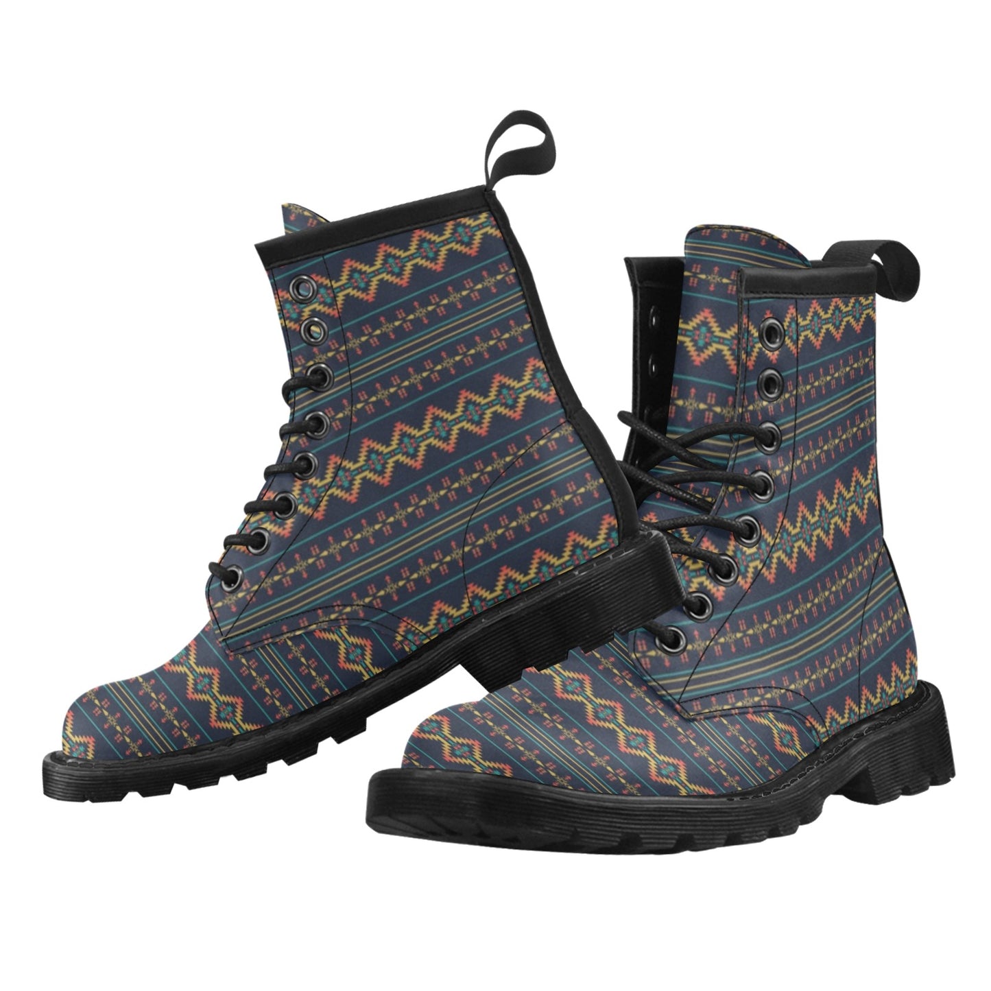 Southwest American Design Themed Print Women's Boots