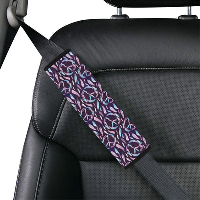 Peace Sign Feather Design Print Car Seat Belt Cover