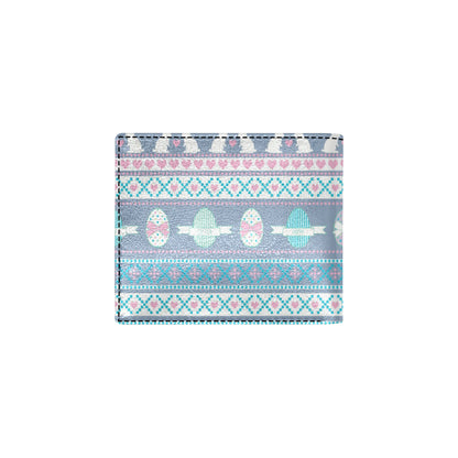 Easter Eggs Pattern Print Design RB013 Men's ID Card Wallet
