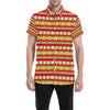 Serape Themed Men's Short Sleeve Button Up Shirt