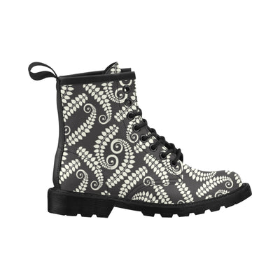 Fern Leave Print Pattern Women's Boots