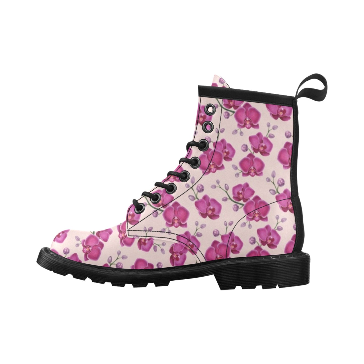 Orchid Purple Pattern Print Design OR04 Women's Boots