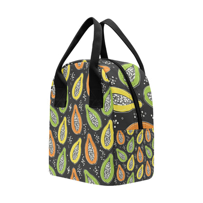 Papaya Pattern Print Design PP05 Insulated Lunch Bag