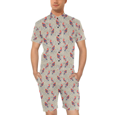 Birds Pattern Print Design 05 Men's Romper