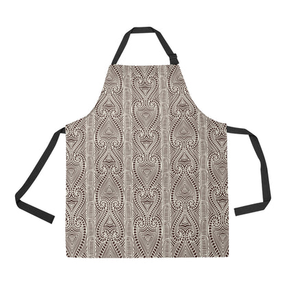 Maori Pattern Print Design 04 Apron with Pocket