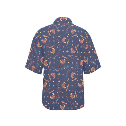 Taurus Print Design LKS304 Women's Hawaiian Shirt