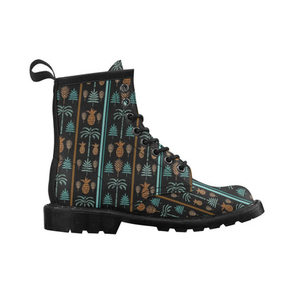 Hawaiian Themed Pattern Print Design H023 Women's Boots