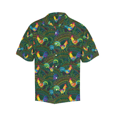 Rooster Pattern Print Design A01 Men's Hawaiian Shirt