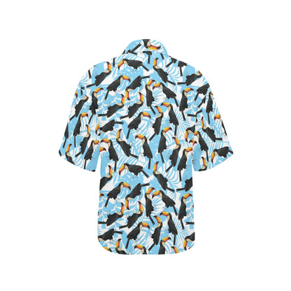 Toucan Print Design LKS303 Women's Hawaiian Shirt