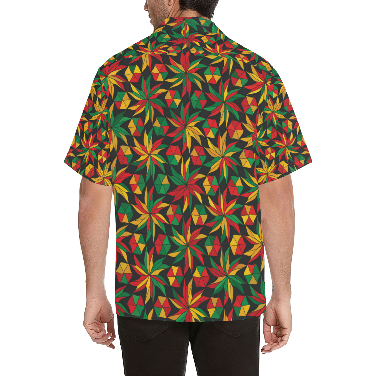 Rastafarian Pattern Print Design A03 Men's Hawaiian Shirt