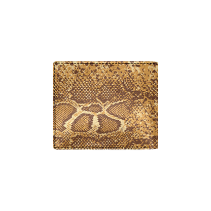Python Brown Pattern Print Design A03 Men's ID Card Wallet