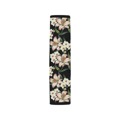 Lily Pattern Print Design LY03 Car Seat Belt Cover