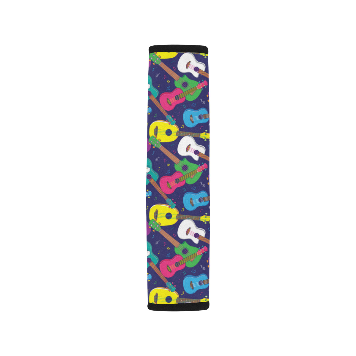 Ukulele Pattern Print Design 02 Car Seat Belt Cover