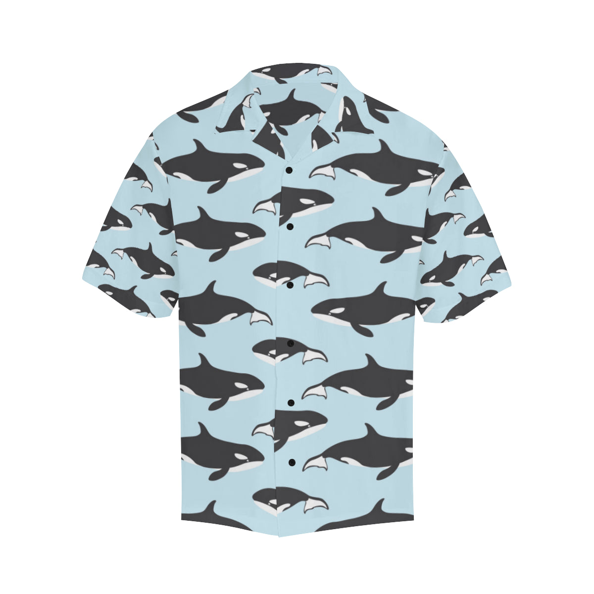 Killer Whale Pattern Print Design 01 Men's Hawaiian Shirt