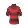 Red Black Buffalo Tartan Plaid Pattern Women's Hawaiian Shirt