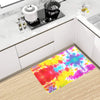 Tie Dye Rainbow Themed Print Kitchen Mat