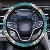 Angelfish Tribal Pattern Print Design 01 Steering Wheel Cover with Elastic Edge